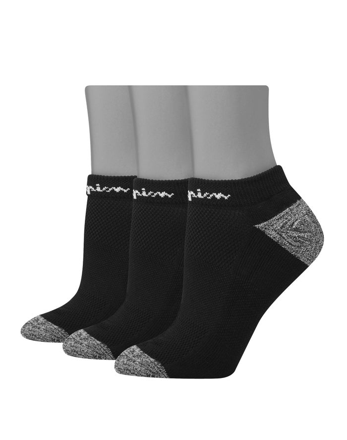 Calcetines Champion Mujer - Low-Cut Embroidered Logo 3-Pairs ( Negras ) 4290361-RP